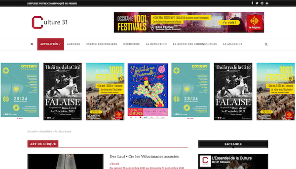 Site Wordpress - Culture 31